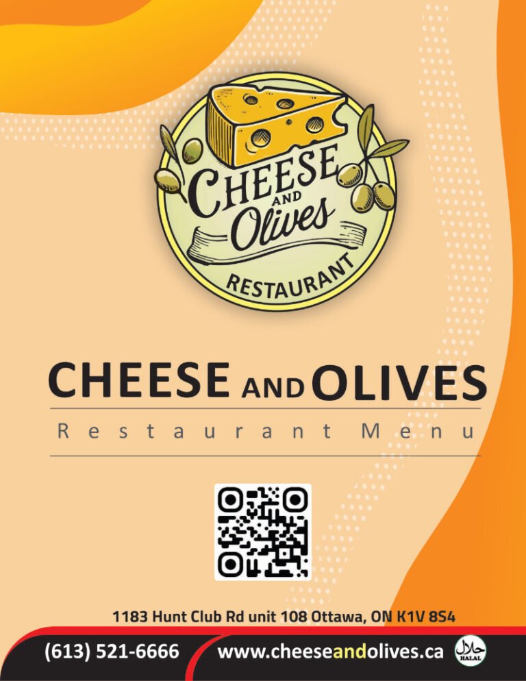 Cheese and Olives menu